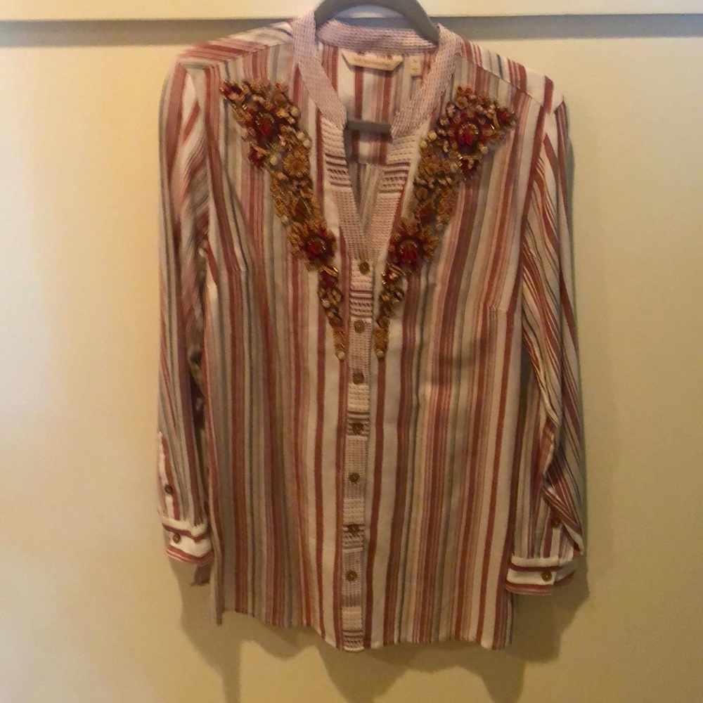 Soft Surroundings size Medium Beaded Tunic.